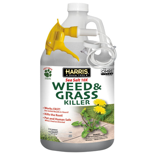 Sea Salt 10X Vinegar 128oz Weed and Grass Killer