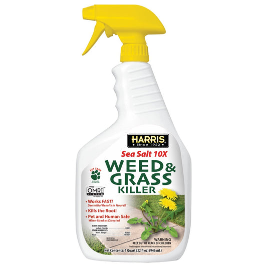 Sea Salt 10X Vinegar 32oz Weed and Grass Killer