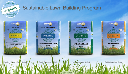 Sustane Organic Lawn Program 4 Step