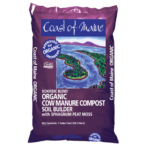 Coast of Maine Cow Manure Compost 1 c/ft
